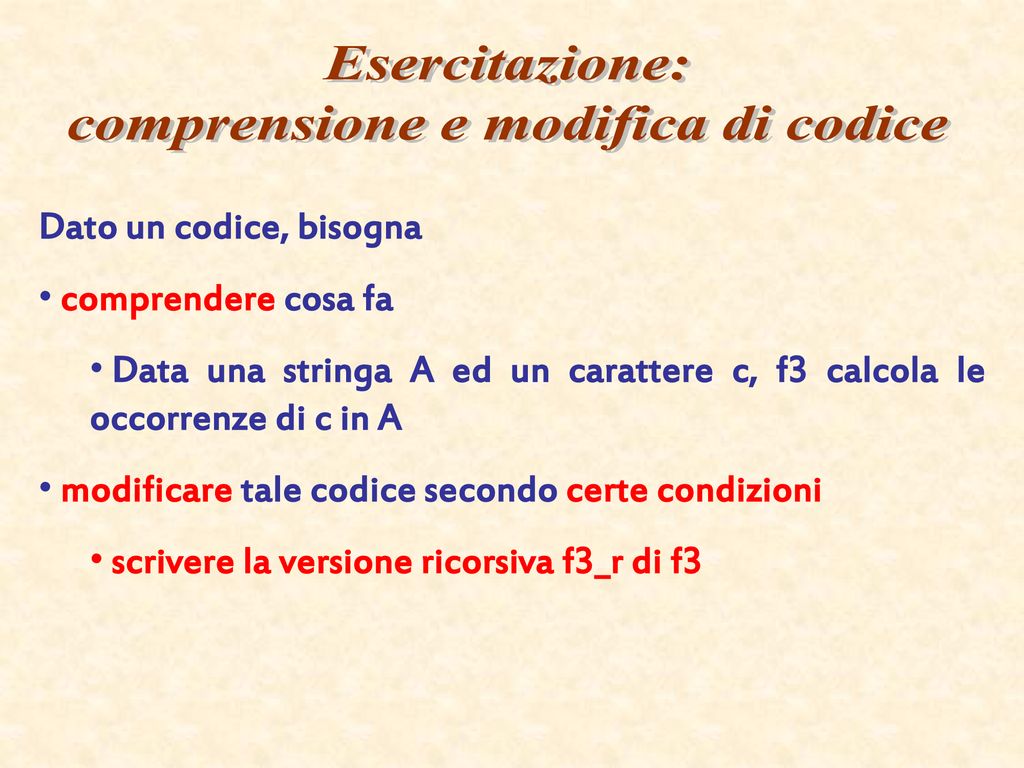 Comprensione E Modifica Di Codice Ppt Scaricare